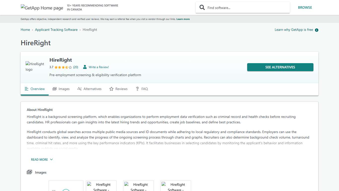 HireRight Reviews, Prices & Ratings GetApp Canada 2026